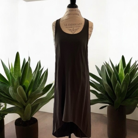 Hard Tail racer back grey dress. Great after yoga. For the beach. For the pool. - Picture 5 of 16